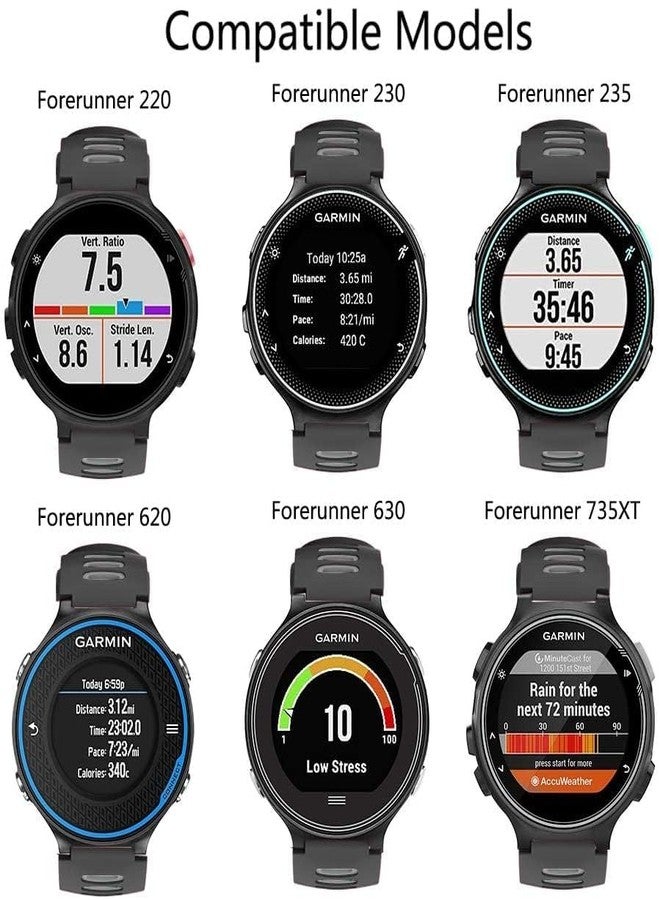 INF سوار ذراع أسود متوافق مع أجهزة Garmin Forerunner 220/230/235/620/630/735XT - Image 3