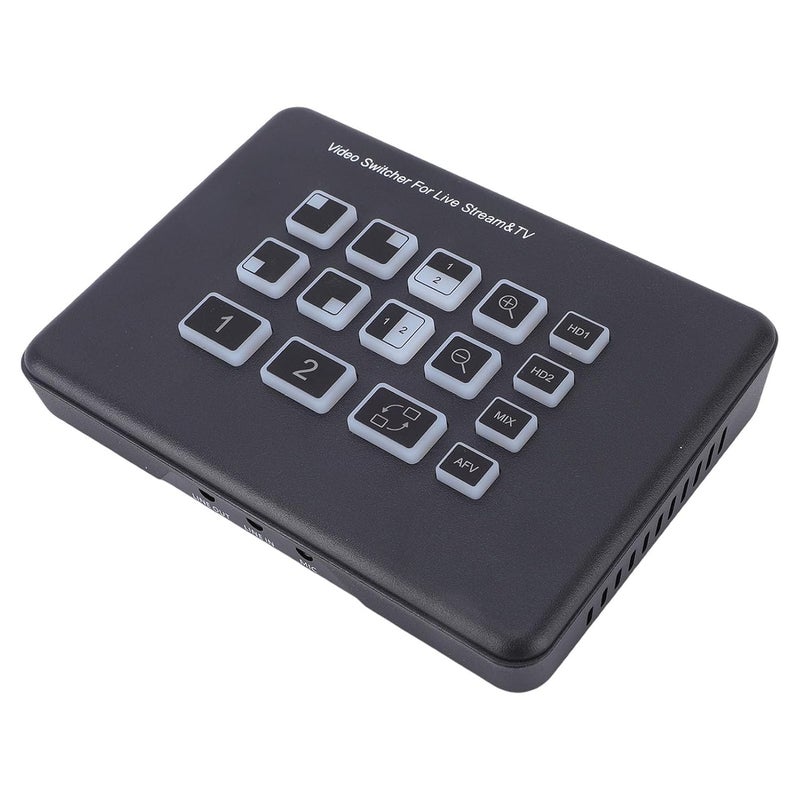 Live Stream Switcher, USB C 3.0 Video Mixer with 2 1080P HD Inputs and 3.5mm Port, for PC Live Broadcast Game Streaming Video Conferencing - Image 2