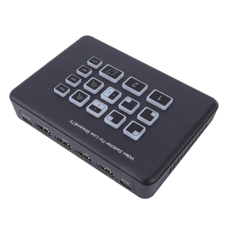 Live Stream Switcher, USB C 3.0 Video Mixer with 2 1080P HD Inputs and 3.5mm Port, for PC Live Broadcast Game Streaming Video Conferencing - Image 4