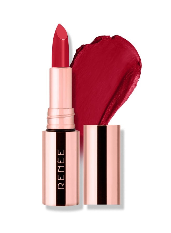RENEE Everstay Matte Lipstick - Red Scarlet, Long Stay, Hydrating & Non-Drying, Smudge & Transfer Proof, Lightweight, Intense Pigment, Full Coverage, Vitamin E Infused, for All Occasions, 4.2g - Image 1