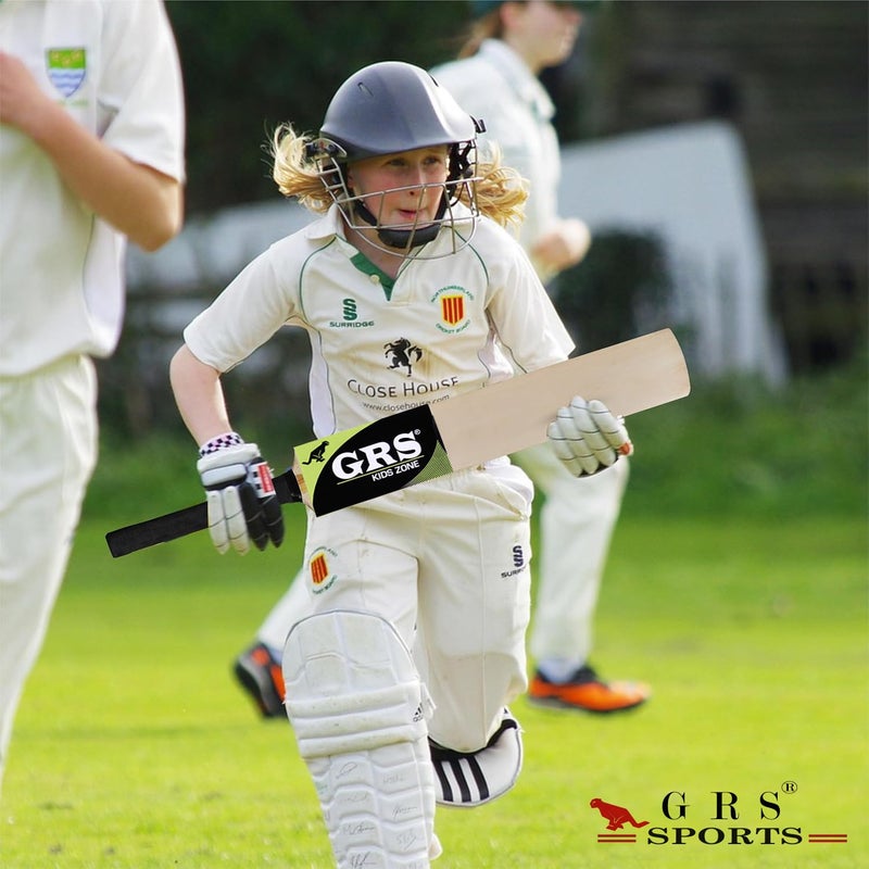 Grès Kids Zone Wooden Popular Willow Bat with 1 Tennis Ball(Size 2 for Age Group 4-7 Years) - Image 2