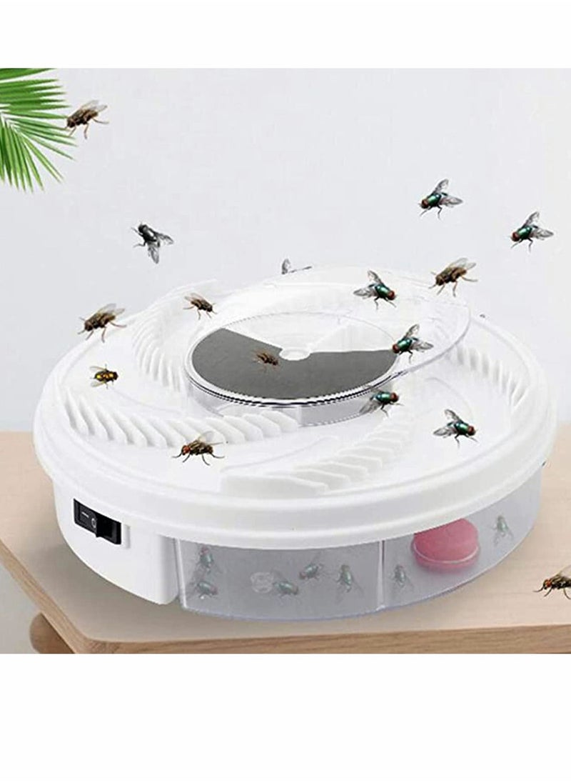 KASTWAVE - Fly Trap Revolving Electronic Fly Trap, USB Powered Automatic Silent Fly Catcher Device Suitable for restaurants,hotels & families, Easy Cleaning - Image 1