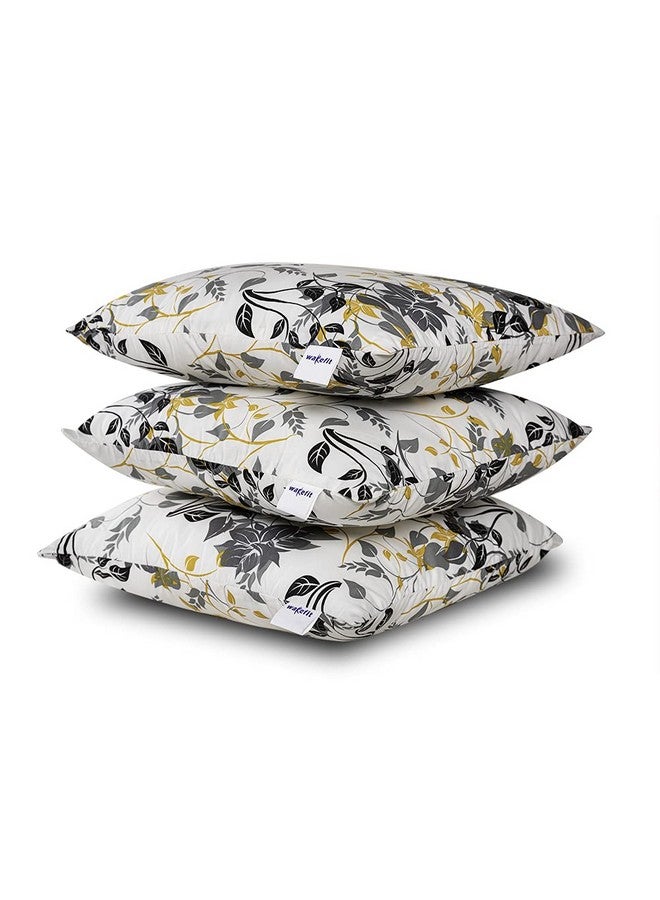 Wakefit Cushion | 3 Month Warranty | Sofa Cushion, Cushion for Sofa, Cushion 12 inch x 12 inch, Cushions, Cushions for Bed, Hollow Fiber Cushion Set of 3 (Colour - Autumn Sunset) - Image 3
