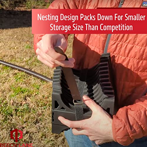 Beech Lane 20 Foot RV Sewer Hose Support, Patented Nesting Design For Small Storage, Quick Setup and Collapse, Ensures Proper Drainage - Image 4