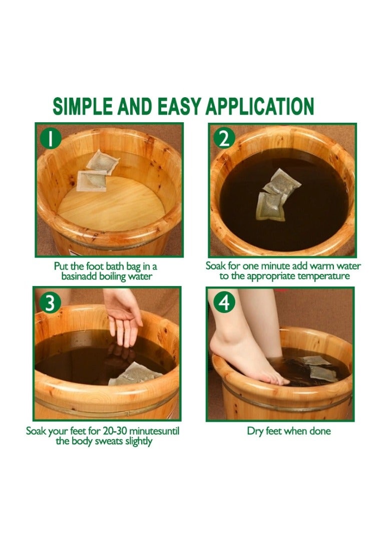 ERAYCEE 10 Packs Herbal Soothing Foot Bath Bag  Slim Body Sculpting Slim Thighs & Big Belly - Foot Bath Foot Soak Bag - Image 5