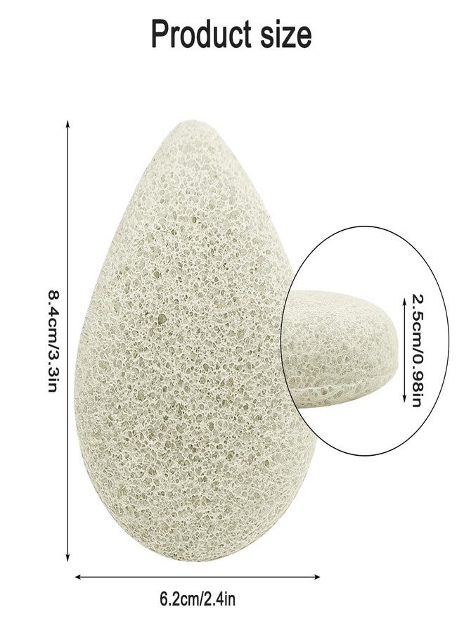 DaKuan Natural Facial Cleansing Sponge (3-Pack | Gentle Plant-Based Face Scrubber for Deep Pore Cleansing | Soft Exfoliating Pad for All Skin Types (White - Image 2