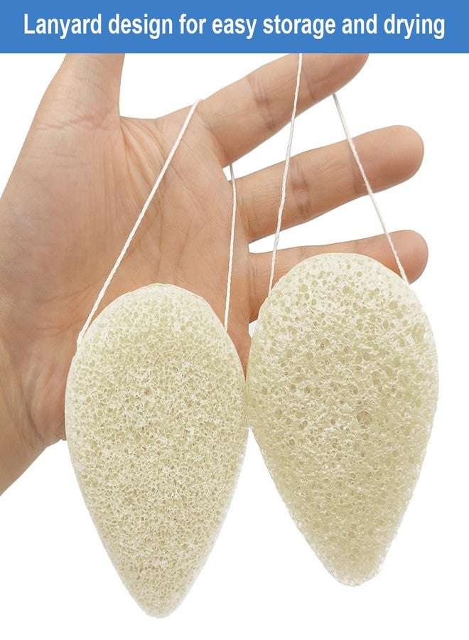 DaKuan Natural Facial Cleansing Sponge (3-Pack | Gentle Plant-Based Face Scrubber for Deep Pore Cleansing | Soft Exfoliating Pad for All Skin Types (White - Image 5