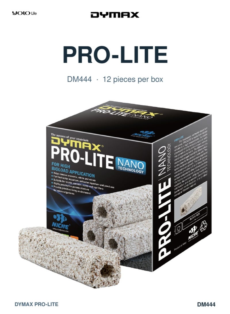 Dymax Pro-Lite Nano Biological Filter Media 4.8L, Filter Blocks, 60-300 Micrometer Pore Biofilter, for Freshwater, Saltwater, High Bioload Tanks - Image 1