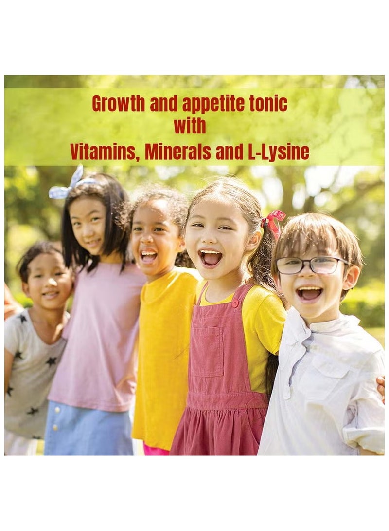 GROWLYN Growth and Appetite Tonic Vitamins Syrup 200ml - Image 3