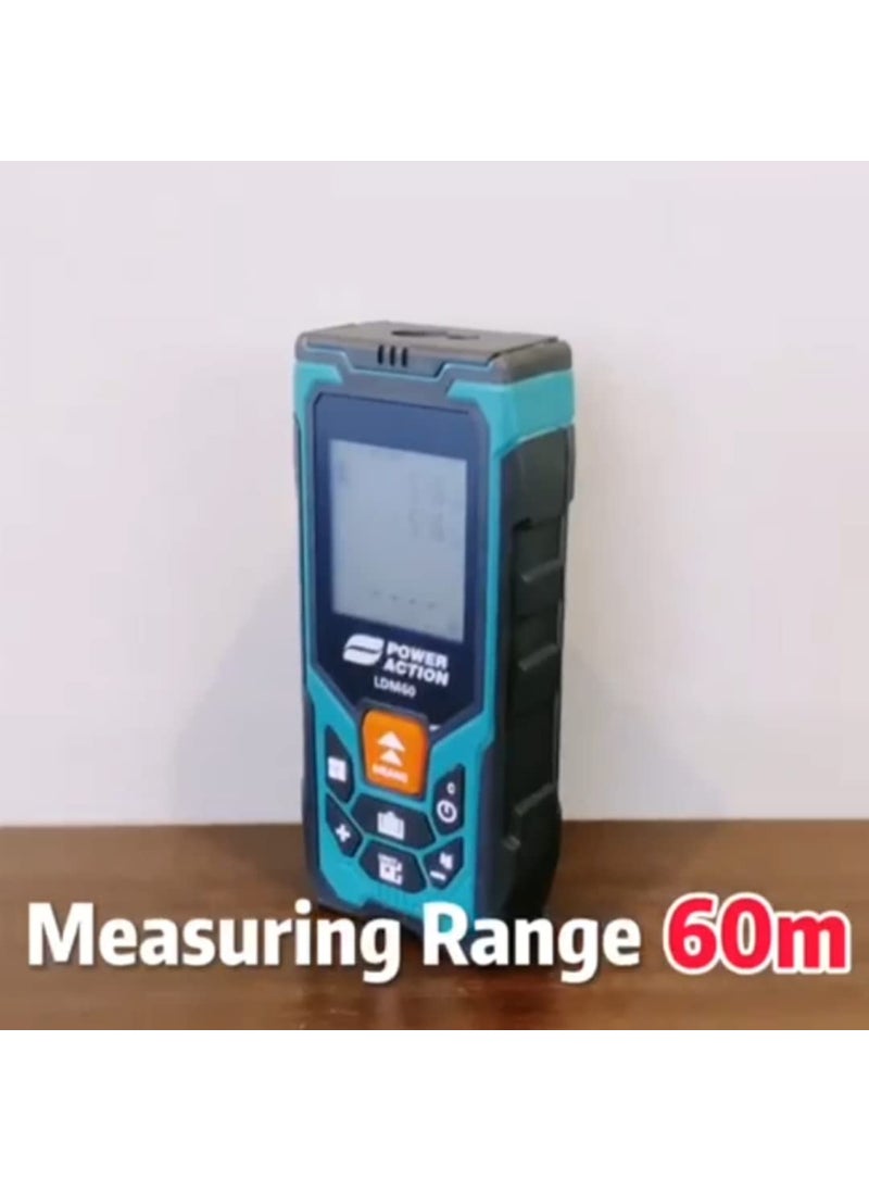 sulfar Sulfar Power Action LDM60 Laser Range finderDistance Measuring Meter Tape 005 to 60 Meter IP54 Waterprooof Green  - Image 3