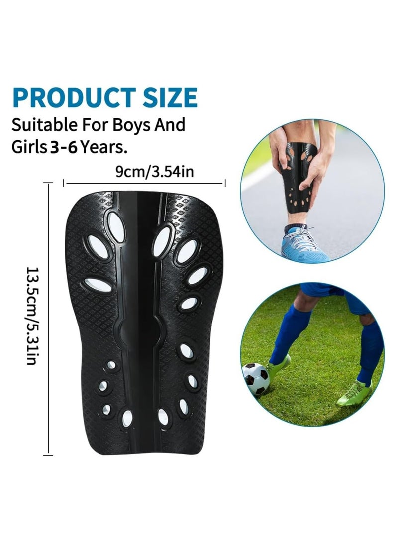 Oasisgalore Soccer Shin Guards for Kids Youth, 2 Pair Comfortable and Breathable Shin Pads for Boys Girls Teenagers Lightweight Football Calf Protective Gear Cushion Reduce Shocks - Image 3