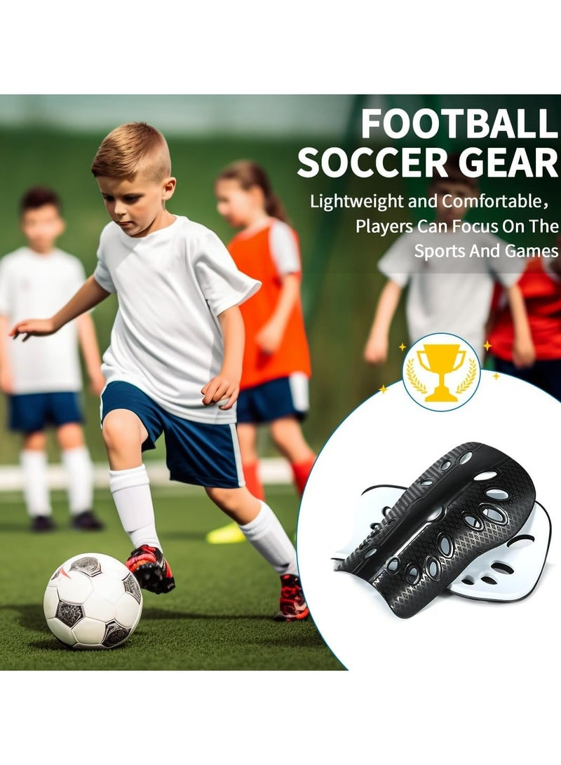 Oasisgalore Soccer Shin Guards for Kids Youth, 2 Pair Comfortable and Breathable Shin Pads for Boys Girls Teenagers Lightweight Football Calf Protective Gear Cushion Reduce Shocks - Image 4