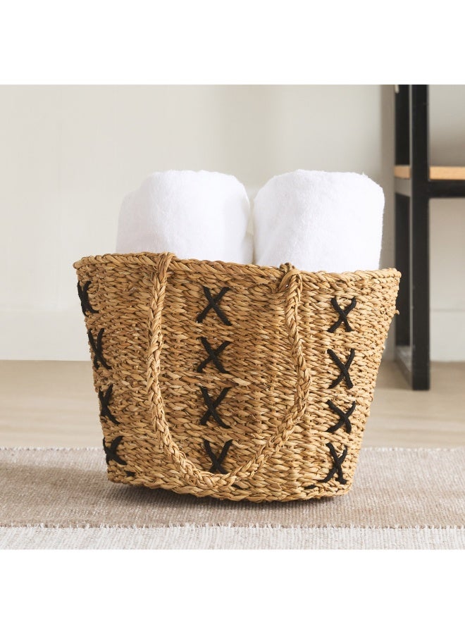 Home Box Naturaloom Stitch Rectangular Conical Kitchen Basket 45 X 28 X 25 Cm - Image 1