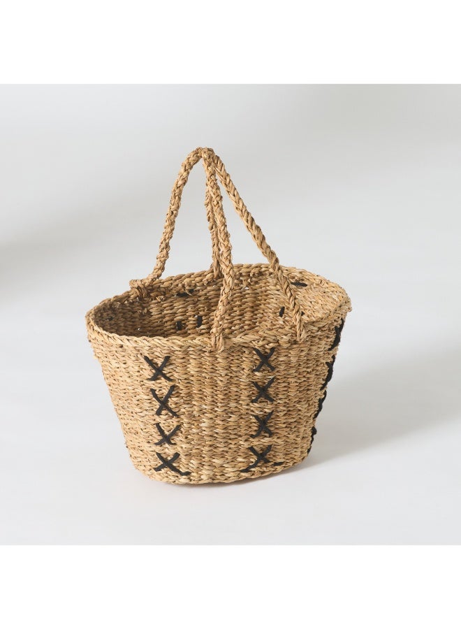 Home Box Naturaloom Stitch Rectangular Conical Kitchen Basket 45 X 28 X 25 Cm - Image 4