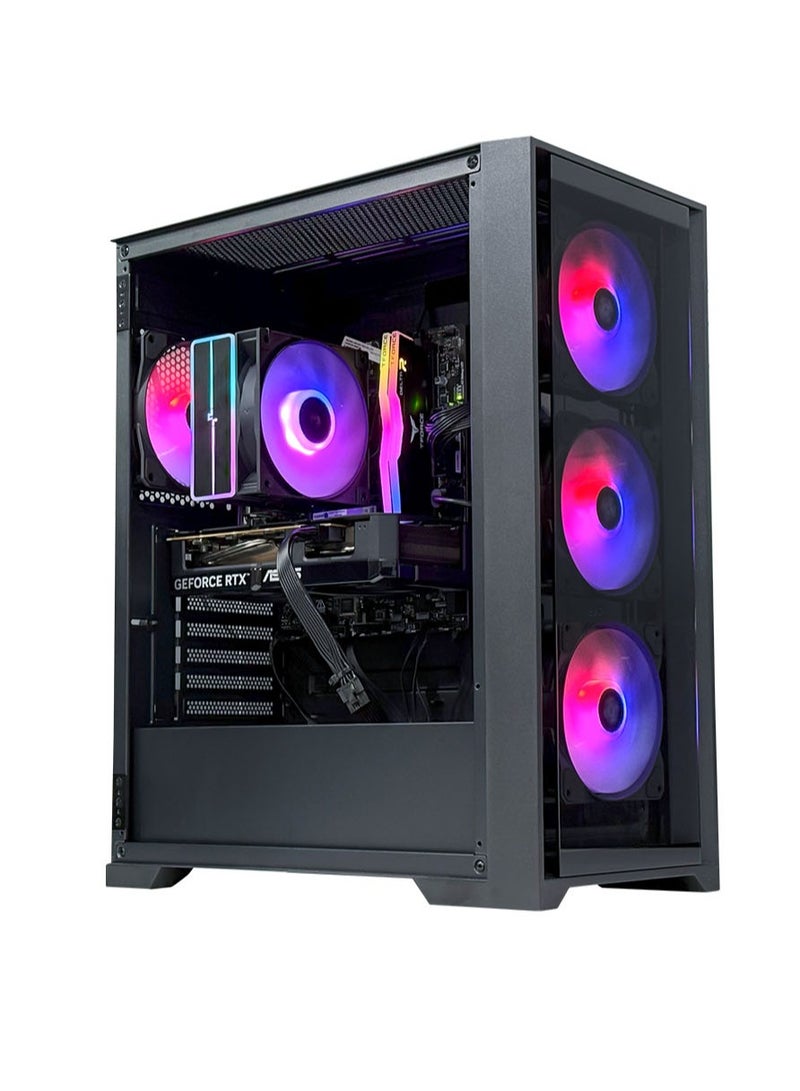 Game Sekret Level Gaming PC - Intel Core i5-12400F | GeForce RTX 3050 6GB GPU | 16GB DDR4 RAM-500GB NVMe SSD | Air Cooler-H610 MB-500W 80+ PSU | WiFi-Bluetooth-Windows 11 Pro | Game Sekret Desktop Computer | 1 Year Warranty Black - Image 1