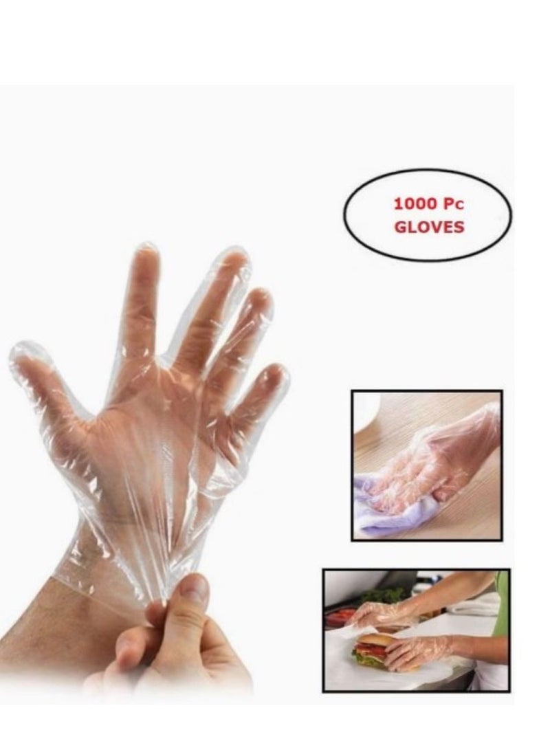 1000 Pieces Disposable Plastic Gloves - Image 1