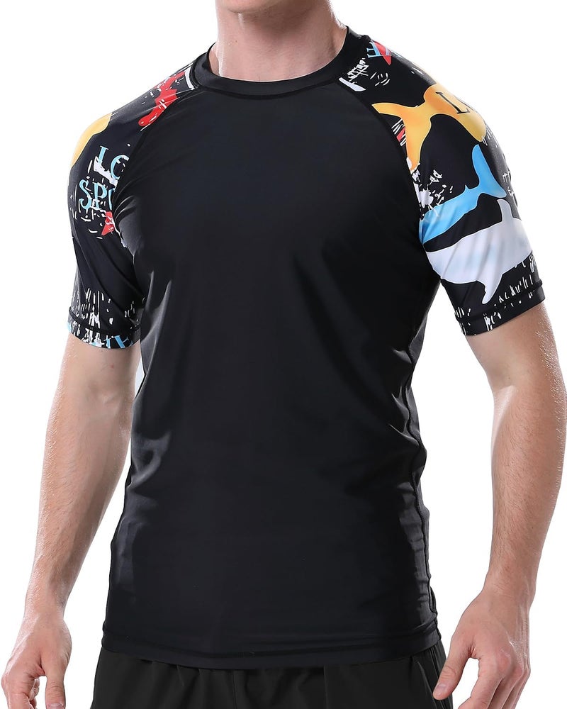 VAYAGER Men's Swim Shirts Rash Guard UPF 50+ T Shirts Quick Dry Loose Fit Water Surfing Shirt - Image 2