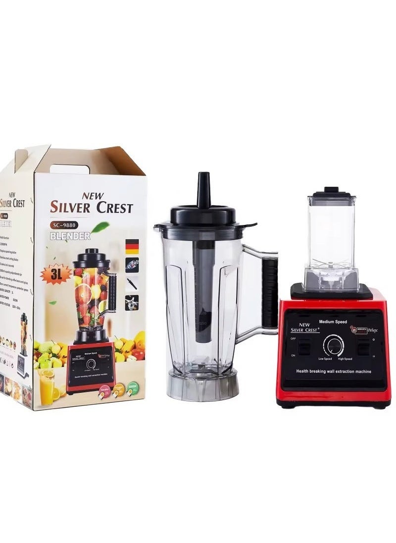 SILVER CREST 3L high capacity silver crest blender Double Cup Multifunctional Commercial Smoothie Soy Milk Mixer - Image 1