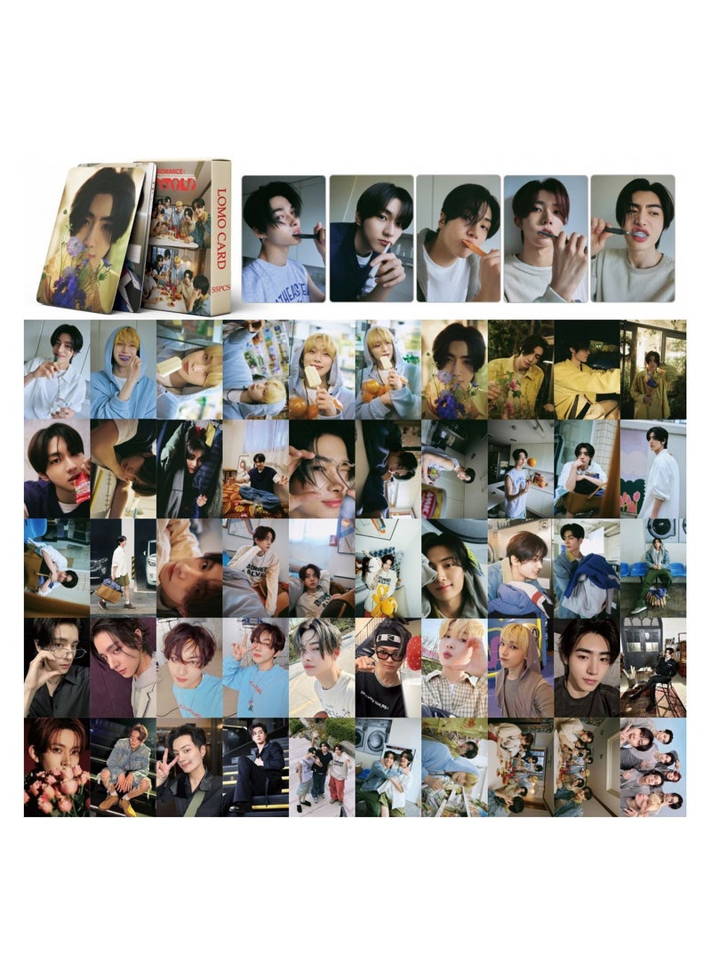NIBEMINENT 55 Pcs Kpop Enhypen ROMANCE : UNTOLD Lomo Cards Card For Fans Collection Gifts - Image 1