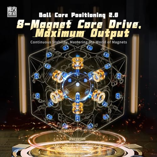Moyu RS3M V5 2023 Ball Core UV Coated 3x3 Speed Cube with RobotShape Display Box 3x3 Puzzle Cube Stickerless RS3M V5 MagLev Master Cube MagLevBallCore UV Coated - Image 5