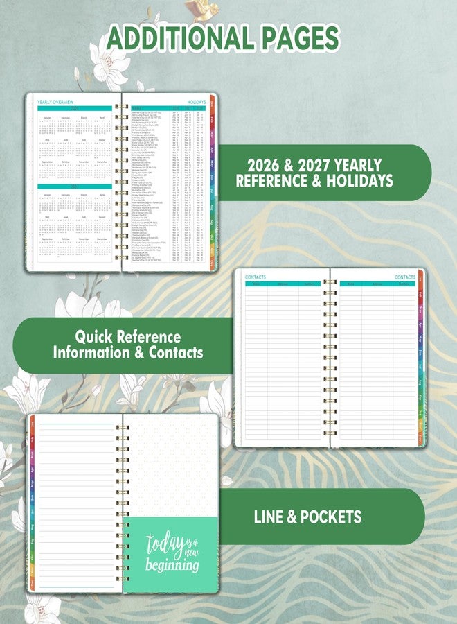 Shoparr Planner,Weekly and Monthly Planner with Elastic Closure, Sticky Tabs + Hardcover - Image 5