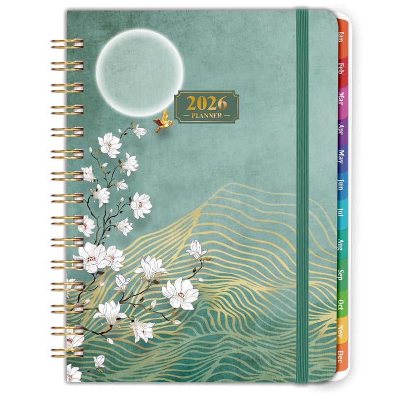 Shoparr Planner,Weekly and Monthly Planner with Elastic Closure, Sticky Tabs + Hardcover - Image 1