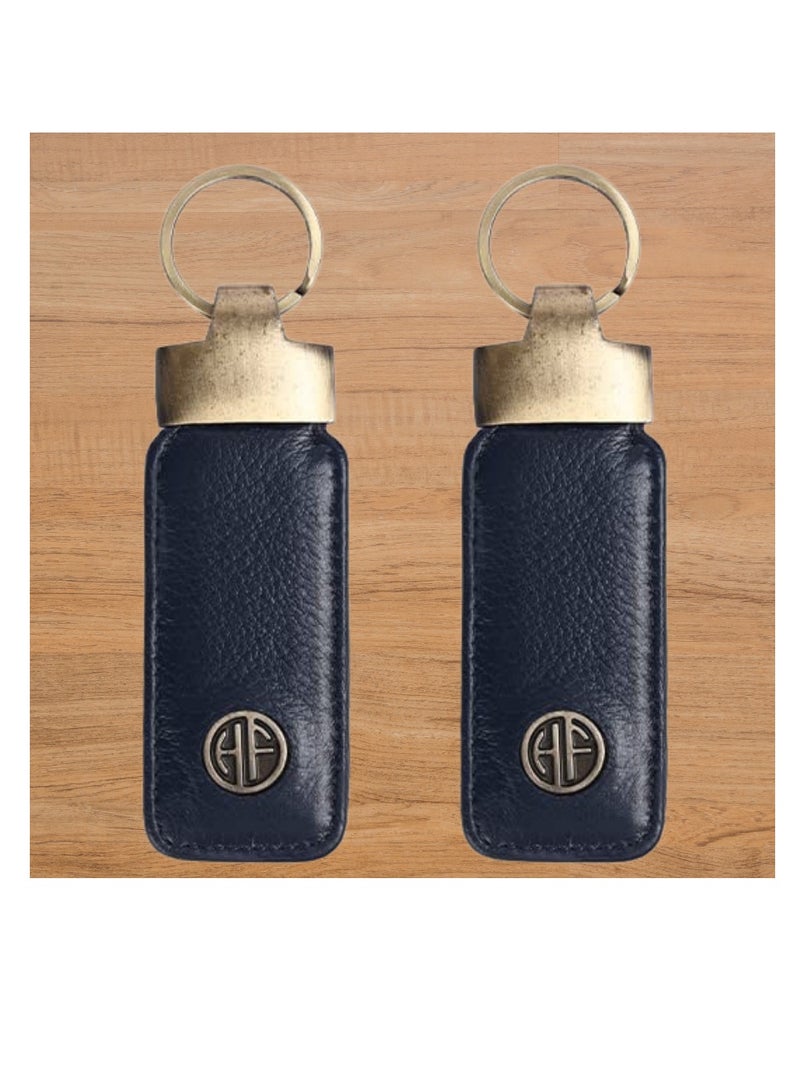 HAMMONDS FLYCATCHER Leather Keychain Combo set of two, Gift set, for Father Mother, Husband Wife, Brother Sister, Friend - Image 2