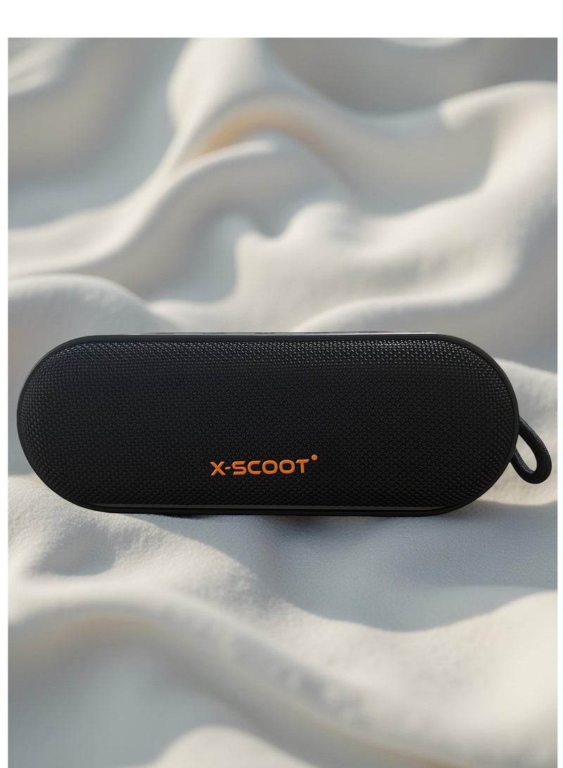 أكس-سكوت مكبر صوت بلوتوث محمول X-SCOOT XS-608 - مكبر صوت لاسلكي مع شحن من النوع C ودعم بطاقة TF - أسود - Image 2