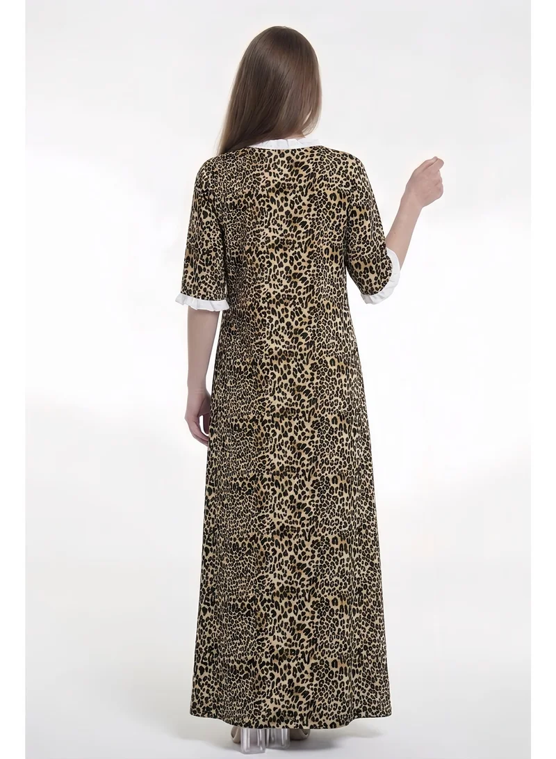 Al Bent Al Sharqieh Multicolour Women’s Cotton Tiger Dress Pijama - Home wear Dress for Women | Best Price UAE