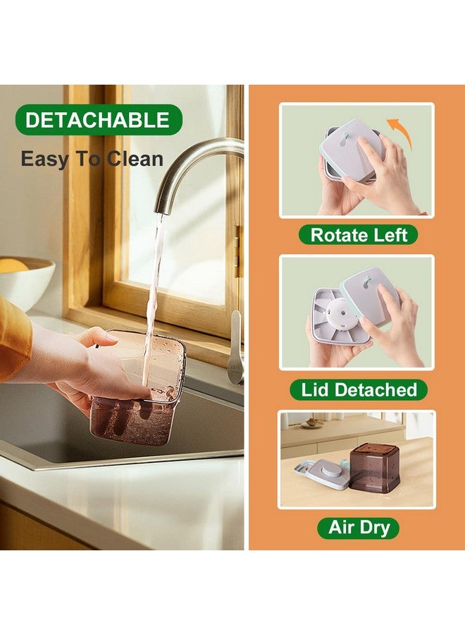 Ankou Formula Container, 1700Ml/730g Airtight Formula Dispenser, One Button Handy Pop Up Food Containers Milk Powder Container, BPA-Free Food Storage Containers with Lids, Scoop and Scraper, Dark Brown - Image 4