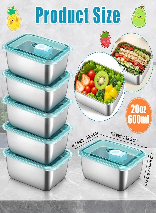 Honbuty Stainless Steel Food Storage Containers with Lids | Leakproof, Oven & Freezer Safe | Meal Prep & Lunch Boxes | Snack Container | Reusable Meal Prep Boxes (2) - Image 2