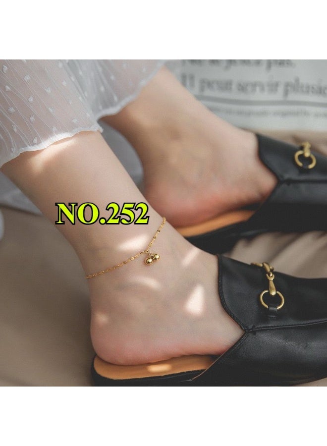 يوكانبي خلخال أنيق للنساء – تصاميم LOVE، أقحوان، فراشات، حبل أحمر والمزيد | قابل للتعديل وعصري - Image 3