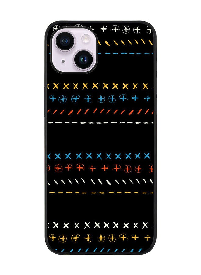 Stylizedd Rugged Black edge case for Apple iPhone 14 Plus Slim fit Soft Case Flexible Rubber Edges Anti Drop TPU Gel Thin Cover - Basic Math  - Image 1