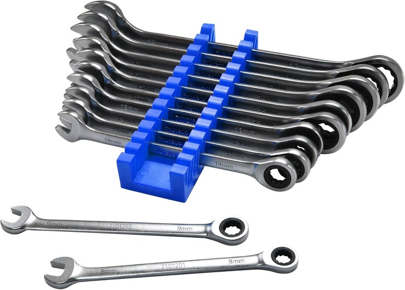 Astro Tools 71012 Razor Wrenches 12pc Super-Thin Ratcheting Wrench Set 8-19mm - Image 1