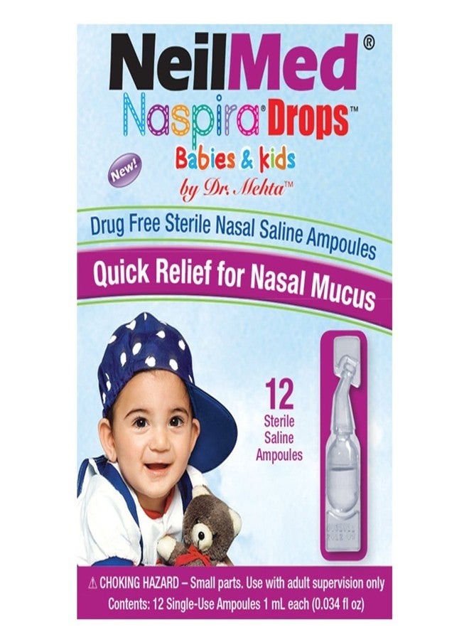 NeilMed Naspira Drops - Easy twist-off 12ct Ampoules, (Packaging May Vary - Image 3