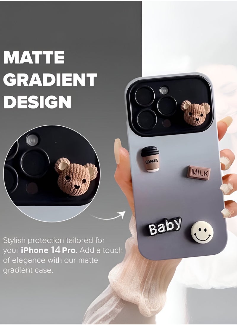 Mida - iPhone 14 Pro Case with Modern Gradient Design, Shock and Scratch Protection, Featuring Unique 3D Elements - Image 1