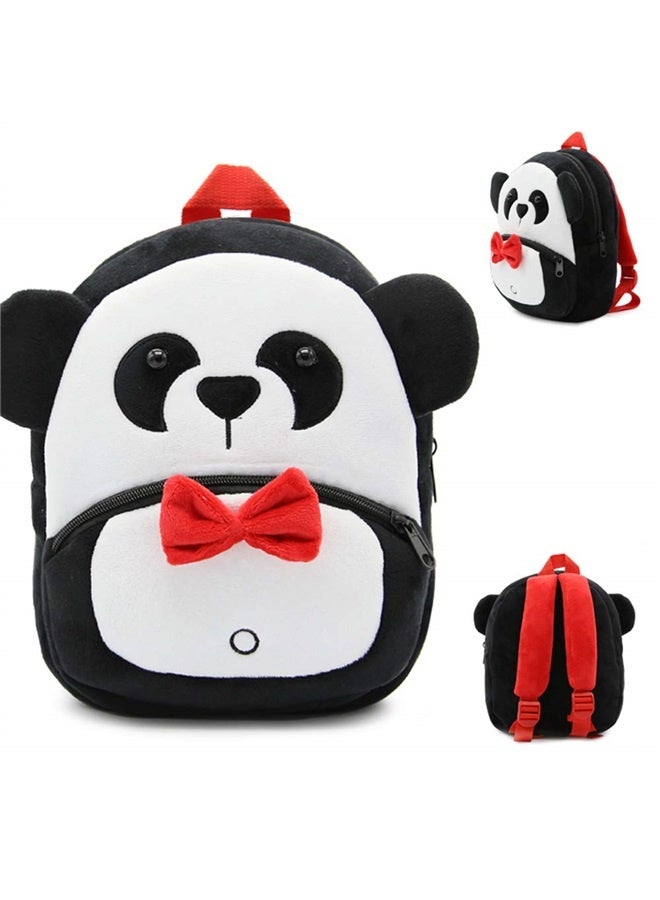 Children Toddler Preschool Backpack Plush Animal Cartoon Backpack Baby Kids School Satchel Travel Lunch Bags(Panda)  - Image 5
