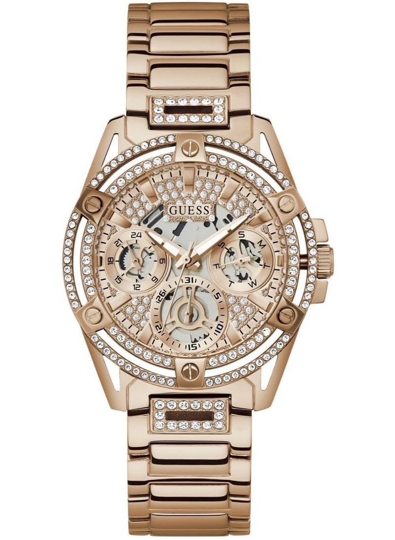Guess Women's Watch Rose Gold Tone Case Quartz - Image 1