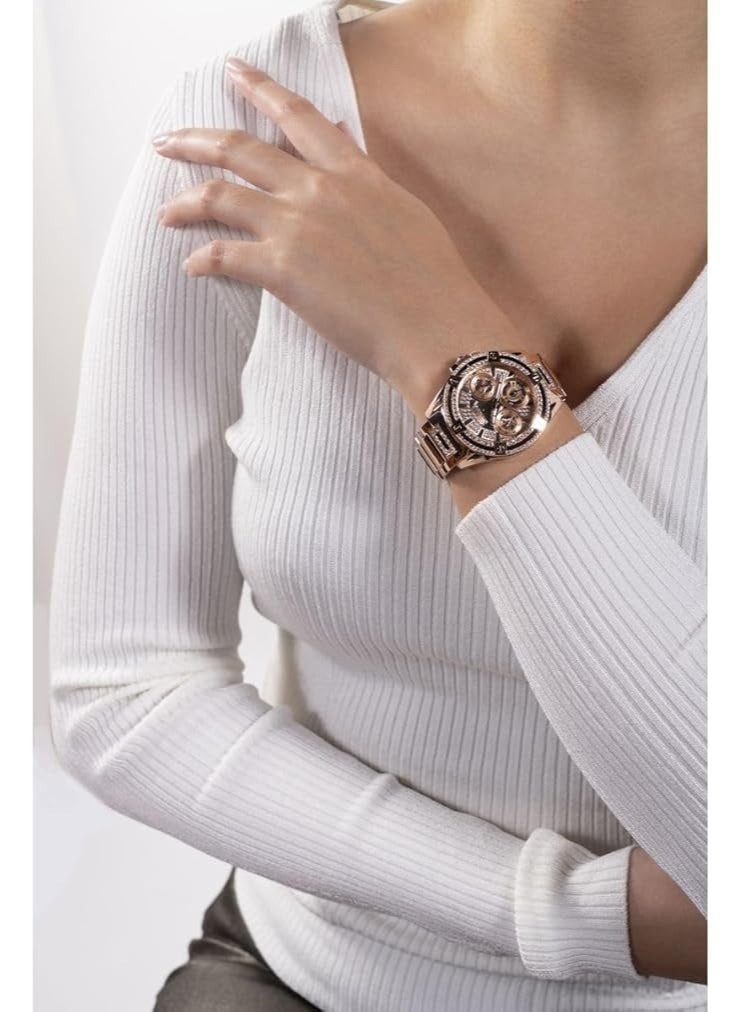 Guess Women's Watch Rose Gold Tone Case Quartz - Image 4