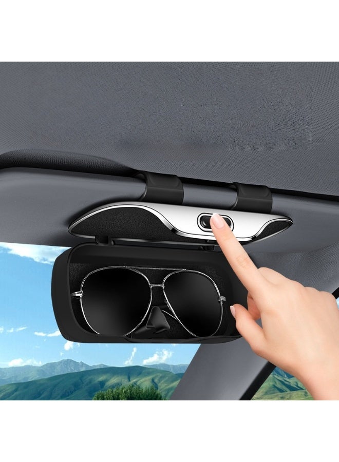 Generic Car glasses box sunglasses holder clip car driver's glasses clip sunglasses car storage box glasses frame  - Image 2