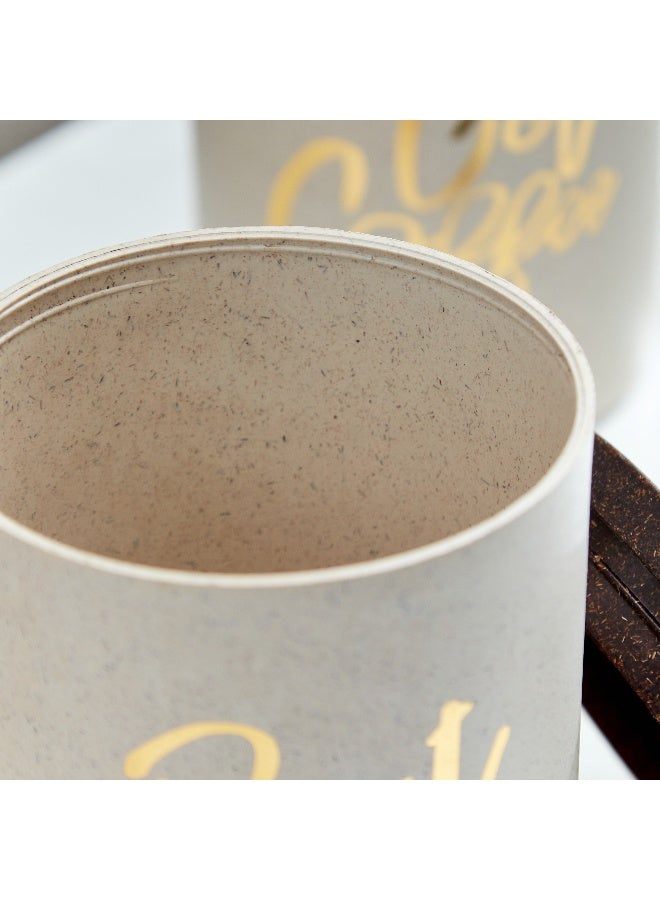 Home Box 3-Piece Bios Rice Husk Tea Coffee Sugar Jar Set 1000 Ml - Image 3