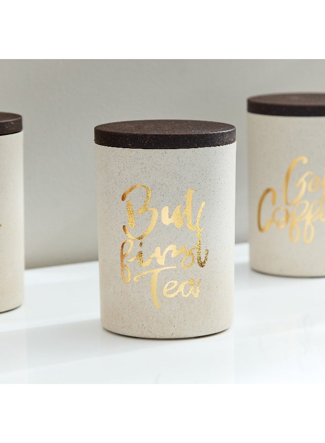 Home Box 3-Piece Bios Rice Husk Tea Coffee Sugar Jar Set 1000 Ml - Image 4