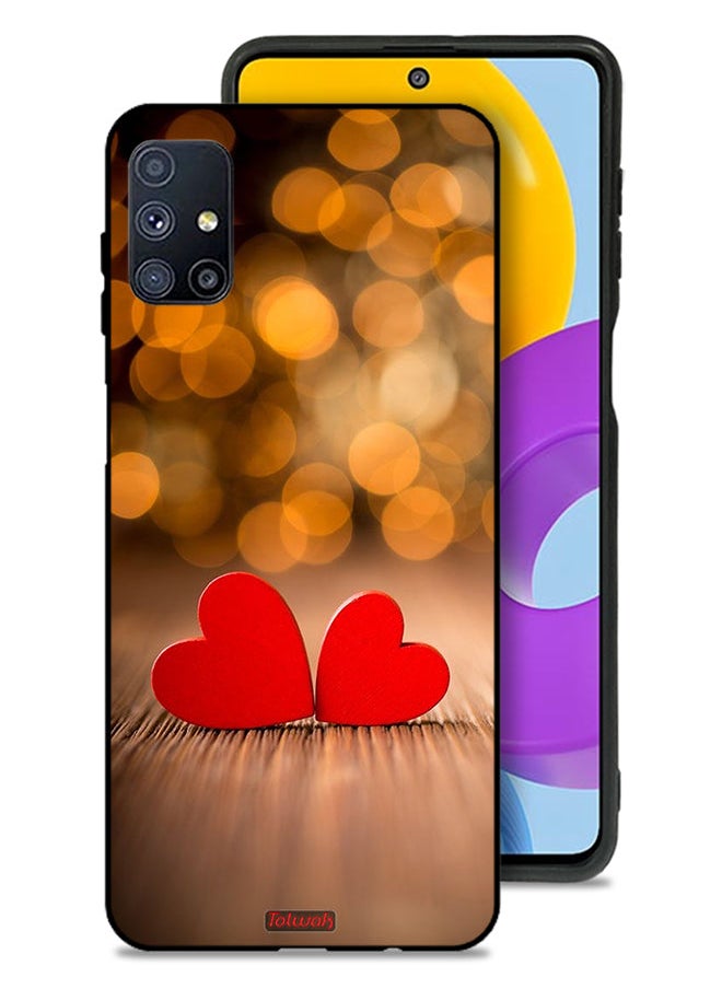Tolwak Samsung Galaxy M51 Protective Case Cover Two Beautiful Hearts  - Image 1