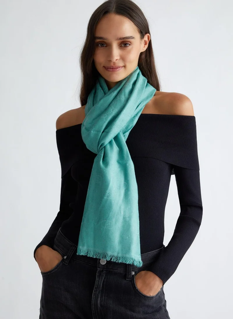 ليو جو Stole with jacquard logo