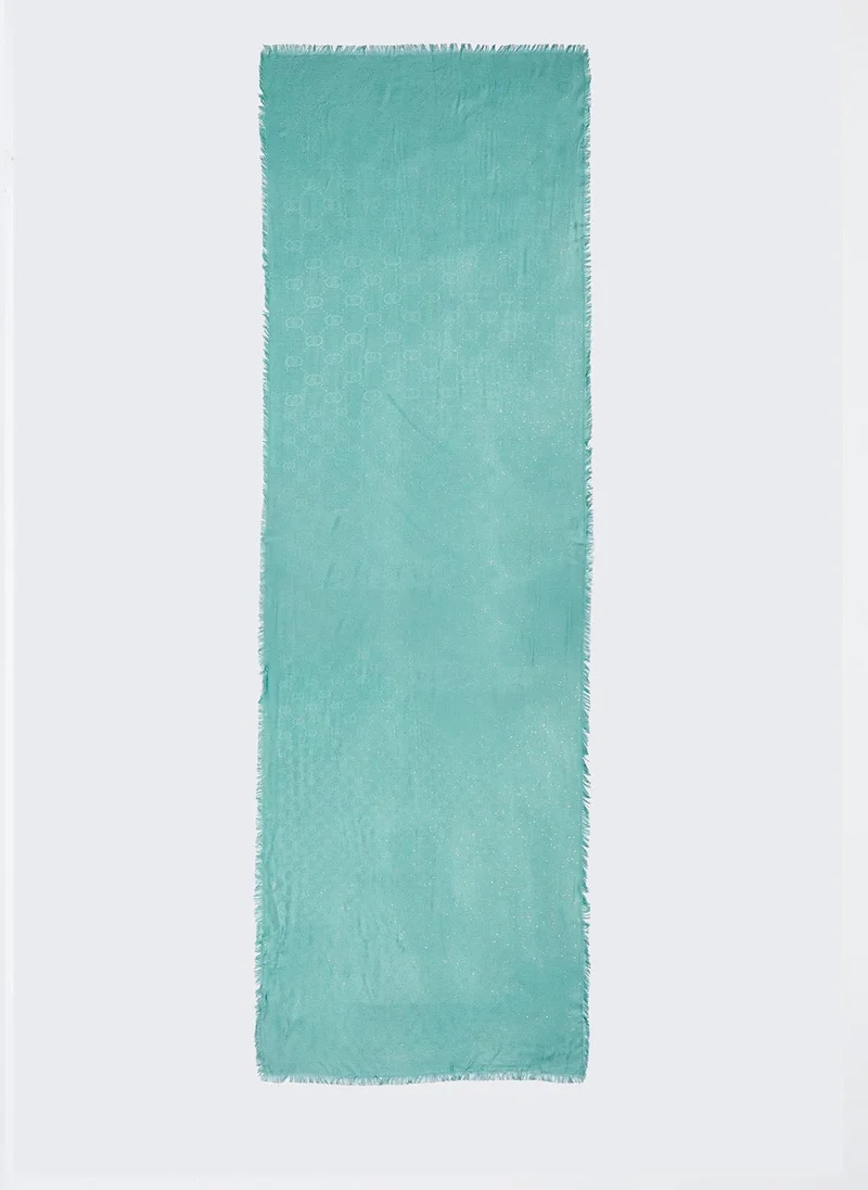 ليو جو Stole with jacquard logo