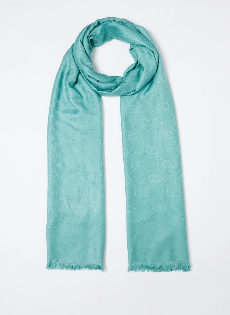 ليو جو Stole with jacquard logo