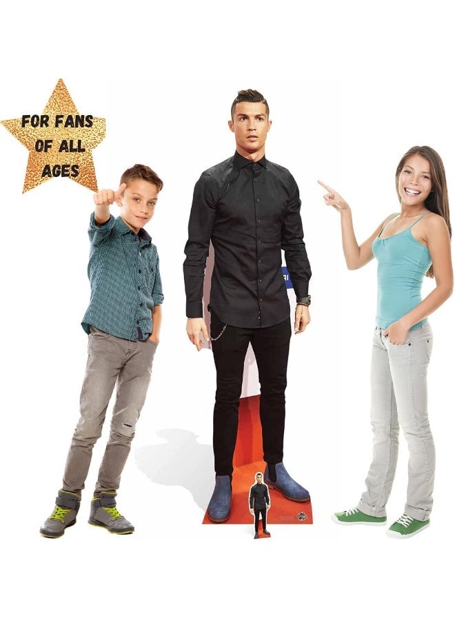 bpa Life Size Cardboard Cut Out Christiano Ronaldo, Multi-Colour, 181cm Tall - Image 4