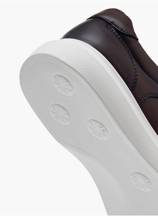 Lee Cooper - Men's Solid Sneakers with Lace-Up Closure - Image 1