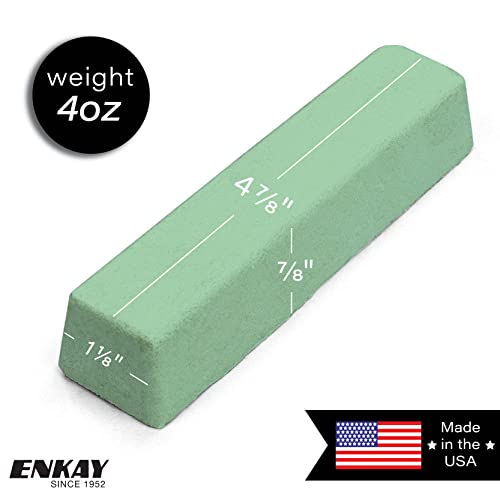 ENKAY - Green Stainless Steel Polishing Compound, 4 Oz. (U.S. Made) - Image 2