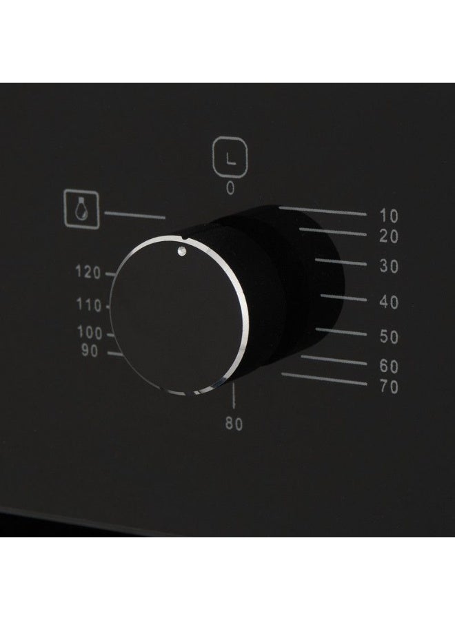 فريش فرن غاز بلت إن فريش 60 سم، أسود، ستانلس ستيل، بشواية وتايمر – سعة 60 لتر | موديل 8881 - Image 4